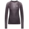 Image de Odlo Femmes Performance Warm Blackcomb Crew Neck Longsleeve Vêtements De Course Maillot De Corps Gray Ridge - Gris M