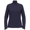 Image de Odlo Femmes Mid Layer Essential Half-Zip Vêtements De Course Haut Manches Longues Eclipse - Bleu Foncé M
