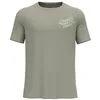 Image de Odlo Essential Print Maillot de Course Hommes Kaki - Agate Gray S