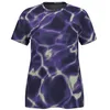 Image de Odlo Femmes Zeroweight Chill-Tec Print Tee Vêtements De Course Maillot De Course Afterparty - Violet S