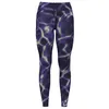 Image de Odlo Zeroweight Print Collant de Course Femmes Violet - afterparty S