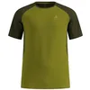 Image de Odlo X-Alp Trail Maillot de Course Hommes Vert - Guacamole - Deep Depths XXL