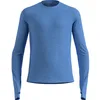 Image de Odlo Homme X-Alp PW 115 Crew T-Shirt Long, Azure Blue Melange, S