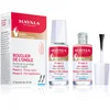 Image de Mavala - Bouclier de l'Ongle - Base Vernis Transparent Renforce et Protège les Ongles Fins, Faibles, Fragiles - Phase 1 Fibres Nylon, Phase 2 Film Égaliseur - 2 Flacons 10ml