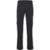 Image de Mammut Runbold IV Zip Off Pants Men - Pantalon de Randonnée Stretch Homme | Convertible en Short et Léger | Taille 54, Noir