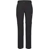 Image de Mammut Runbold IV Zip Off Pants Women - Pantalon de Randonnée Stretch Femme | Convertible en Short et Léger | Taille 36, Noir