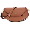 Image de GUESS sac à épaule bandoulière Amorette Flap Crossbody Cognac brun