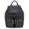 Image de GUESS sac à dos de loisirs Manhattan II Flap Backpack Coal Logo gris foncé