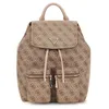 Image de GUESS sac à dos de loisirs Manhattan II Flap Backpack Latte Logo beige
