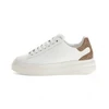 Image de Guess pour femme. FLJELBFAL12 Pantoufles en cuir véritable Elbina blanc (37), Plat, Lacets, Casuel