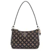 Image de GUESS Daryna II Top Zip Shoulder Bag Mocha Logo
