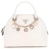 Image de GUESS Everlee Dome Satchel Bag Creme White