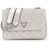Image de GUESS sac à épaule bandoulière Giully II Compound Convertible Flap Bag Silber argenté