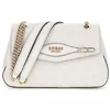 Image de GUESS Katya Convertible Xbody Flap Bag White Logo