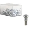 Image de DT Swiss Boîte de 100 Embouts cachés en Alliage Argenté 2,0 x 12 mm
