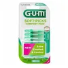 Image de Gum Brosse Soft-Picks Comfort Flex Cool Mint Medium, 80 brossettes