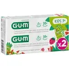 Image de GUM Kids Dentifrice Fluoré 3 Ans et + Lot de 2 x 50 ml