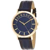 Image de Versace VEJ4003 21 Montre analogique à Quartz pour Femme avec Bracelet en Cuir, Or, VEJ400321