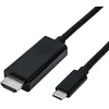 Image de ROLINE Câble adaptateur USB type C - HDMI | Adaptateur moniteur | Mâle/Mâle | 3,0 m | avec une résolution maximale de 3840 x 2160 @ 60 Hz