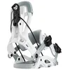 Image de Fixations de Snowboard Nidecker Flow Fuse Speed-Entry Fusion PowerStrap et Plaque de Base en Nylon rempli de Verre - L - White