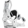 Image de Fixations de Snowboard Nidecker Flow Nexus Flex All-Mountain Confortable avec Plaque de Base en Nylon rempli de Verre - S - White