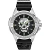 Image de Philipp Plein $Kull Montre analogique à Quartz pour Homme, Argenté/Noir - Pwaaa0121, Bracelet