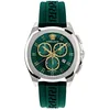 Image de Versace VE7CA0223 GEO Montre chronographe pour homme Vert/argenté 43 mm, vert, bracelet