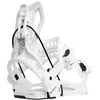 Image de Fixations de Snowboard Nidecker Flow Fenix - Fixation All-Mountain Mid-Flex avec Base Asym UniBack et EVA - S - White
