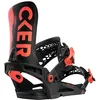 Image de Fixations de Snowboard Nidecker Kaon-Pro - Asym Hadron Highback avec Sangles AuxTech pour Une Puissance de Niveau Professionnel - S - Neon Black