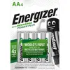 Image de Energizer Piles Rechargeables AA, Recharge Power Plus, Lot de 4