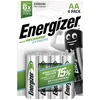 Image de Energizer Piles Rechargeables AA, Recharge Extreme, Lot de 4