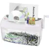 Image de Peach PS300-21 Destructeur de documents coupe croisée 1 feuille de 4 litres avec particules 3,5 x 4 mm (P-3) Papier CDs, cartes de crédit, alimentation manuelle, alimentation indépendante pour nouveau système de protection des données DSGVO 2018