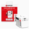 Image de SKROSS | 1.302962 | Adaptateur de voyage universel à 2 broches avec 2 ports USB. Tension et puissance : 100V - 250W / 250V - 625W - 1 x USBC: 3.0A, 1 x USBA : 2.4A. Protection anti-choc électrique