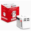 Image de SKROSS - 1.302961 - Antichoc - SÉCURITAIRE pour Les Enfants. Adaptateur de Voyage Universel 2 pôles Plus 4 Ports USB Type-A 4,8 A - Tension et Puissance : 100 V   250 W/250 V   625 W