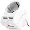 Image de SKROSS - 1.500282 | Europe to Europe Chargeur USB Euro (AC) | Prises USB du Concentrateur de Charge (1 x Type-C : 3,0 A, 1 x Type-A : 2,4 A) - Tension d'entrée: 110V - 240V