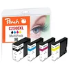 Image de Peach Cartouches d'encre Compatible Multi-pack XL cyan, gelb, magenta, schwarz