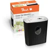 Image de Broyeuse à papier Peach PS500-10 - 5 feuilles à la fois - 11 litres - Taille des particules : 4 x 52 mm - Sécurité P-3 - Pour déchiqueter feuilles, cartes de crédit et agrafes