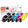 Image de PI100-396 cartouche d''encre 5 pièce(s) Compatible Rendement extra (super) élevé Noir, Cyan, Magenta, Photo noire, Jaune
