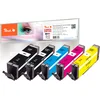 Image de Peach Multipack, XXL Compatible avec Canon PGI-580XXL, CLI-581XXL
