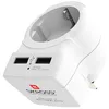 Image de SKROSS Adaptateur USB Europe vers Royaume-Uni, adaptateur compact, adaptateur de voyage universel, 2 ports USB permettent de charger simultanément votre smartphone et votre tablette