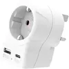 Image de Adaptateur de voyage SKROSS Europe vers Royaume-Uni USB-A + USB-C
