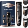 Image de King C Gillette Tondeuse à Barbe, Sans Fil, Comprenant 3 Sabots Interchangeables, pour Tous Les Types de Barbes, Parfait Cadeau Homme