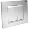 Image de Wirquin Pro - WIRQUIN Plaque de commande wc suspendu 3/6L CHRON gris brillant