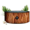 Image de Coco Bain Piscine St Tropez - Piscine Hors Sol 180cm de diamètre - 1200Litres - Imitation Bois Véritable