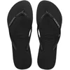 Image de Havaianas Slim Glitter II Flip Flop - Black/Black BR 35/36