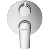 Image de Duravit No.1 Mitigeur monocommande Bain/Douche encastré, y Compris kit de Montage Final avec Corps de Base encastré, Robinet Douche, Robinet Salle Bain, robinetterie, chromé