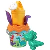 Image de Simba 107114603 Dino Baby Jeu de 6 seaux à Sable (Tamis, Forme de Sable, Pelle, râteau, verseur, 11 cm, diamètre 14 cm, à partir de 10 Mois)