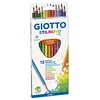 Image de GIOTTO Stilnovo Tri - Etui 12 crayons de couleur