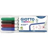 Image de GIOTTO Robercolor - Pochette 4 feutres tableau blanc assortis - pointe ogive fine