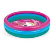 Image de mondo Toys   Piscine Gonflable pour Enfants 3 Anneaux   Diamètre 100 cm   Capacité 84 l. - 16729 Rose